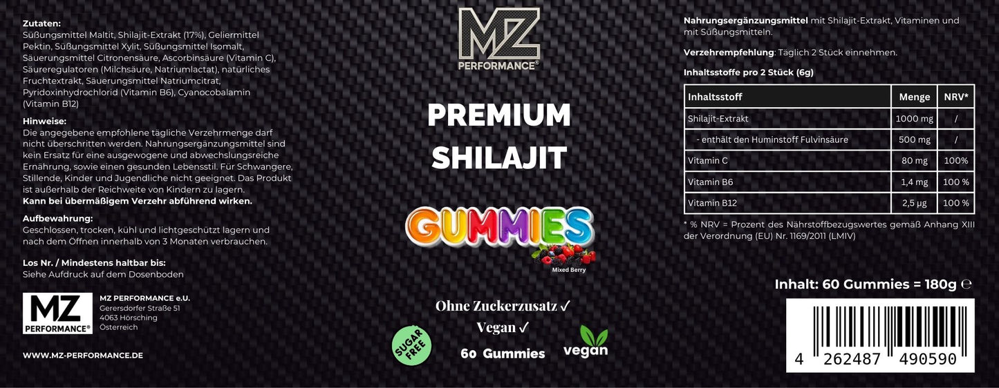 Himalaya Shilajit Gummies 1000 + Vitamin C,B6, B12 - 60 Stk