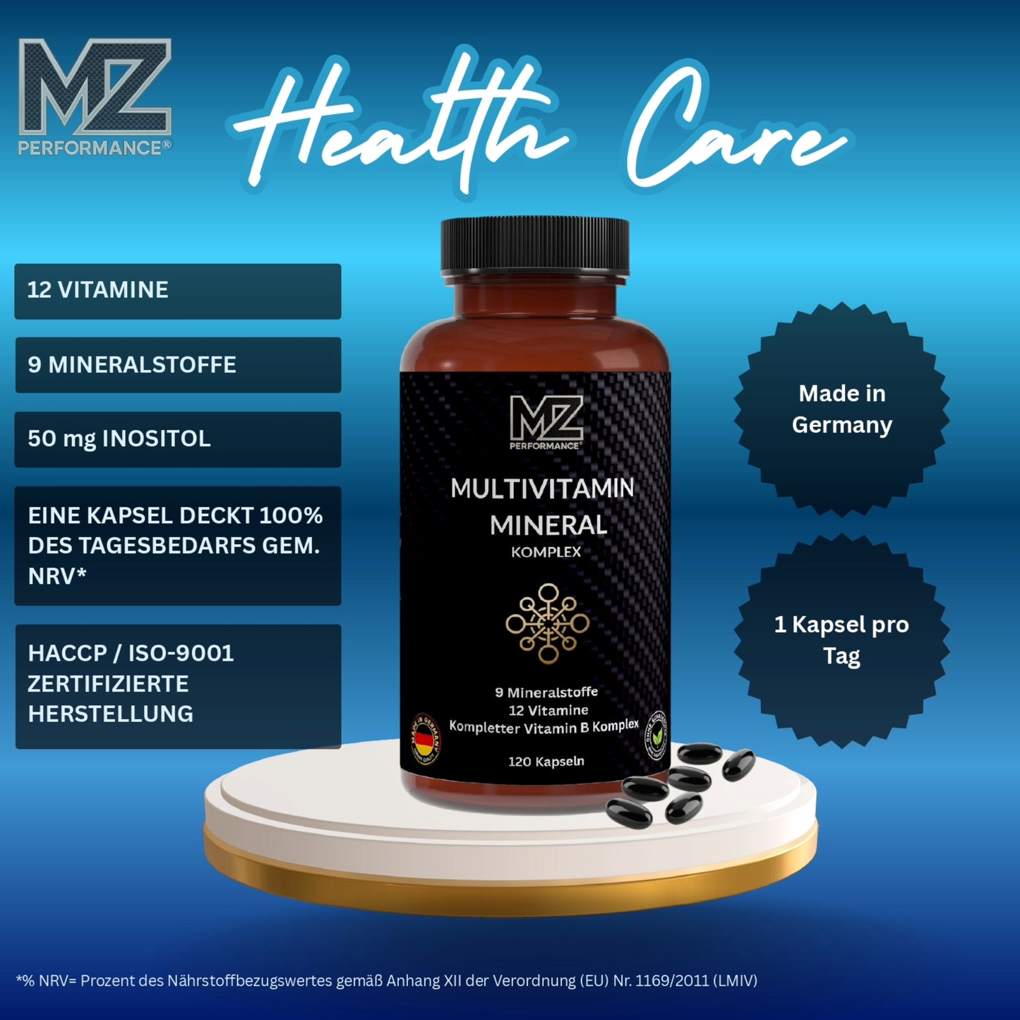 Multi Vitamin und Mineral Komplex - 120 Softgels