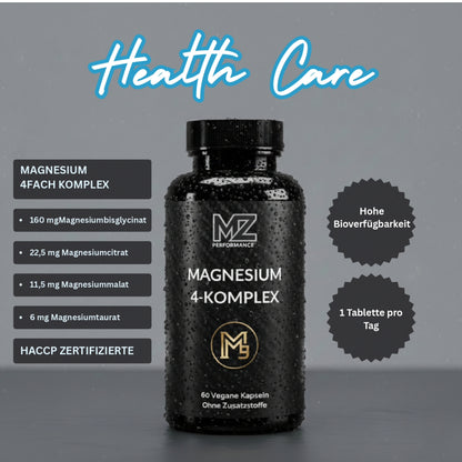 Magnesium 4-Komplex - 60 Tabletten - hohe Bioverfügbarkeit