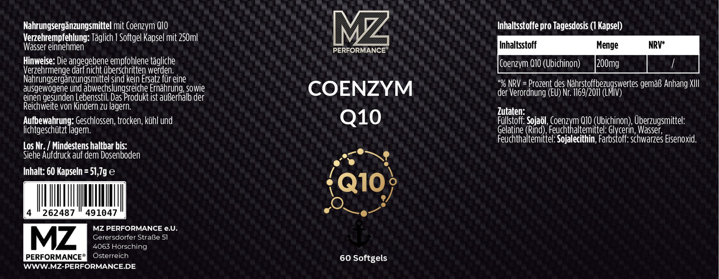 Coenzym Q10 200mg - 60 Softgels