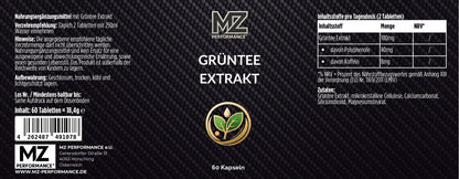 Grüntee Extrakt mit 40% Polyphenole - 60 Kapseln