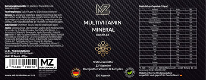 Multi Vitamin und Mineral Komplex - 120 Softgels