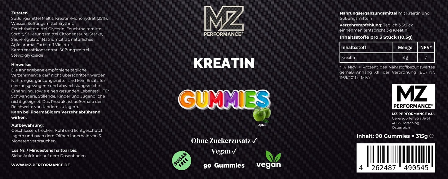 Kreatin Gummies - 90 Stk.