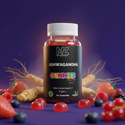 Premium Ashwagandha Gummies 300 + Vitamin B6,- 60 Stk